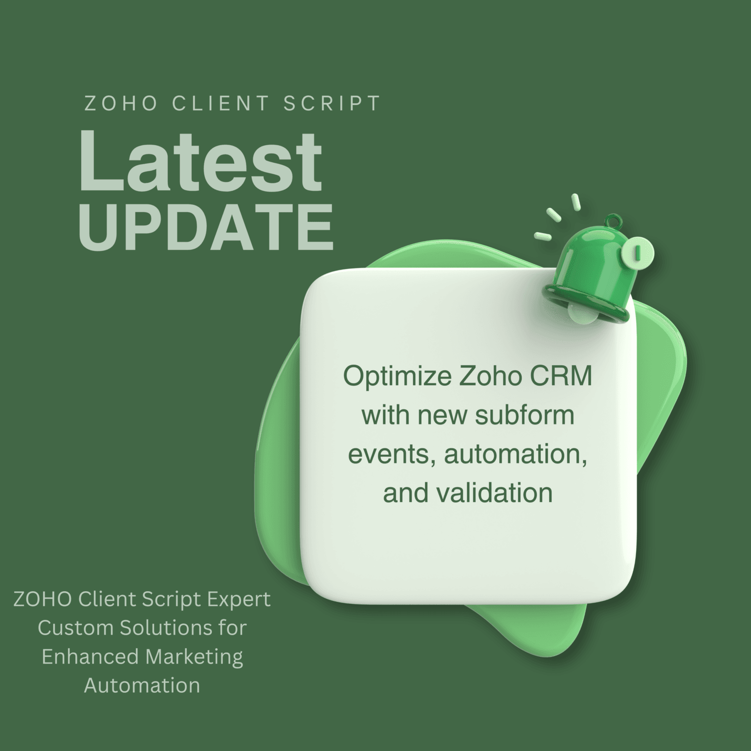ZOHO Client Script Update: 5 New Subform Events and Actions for ...