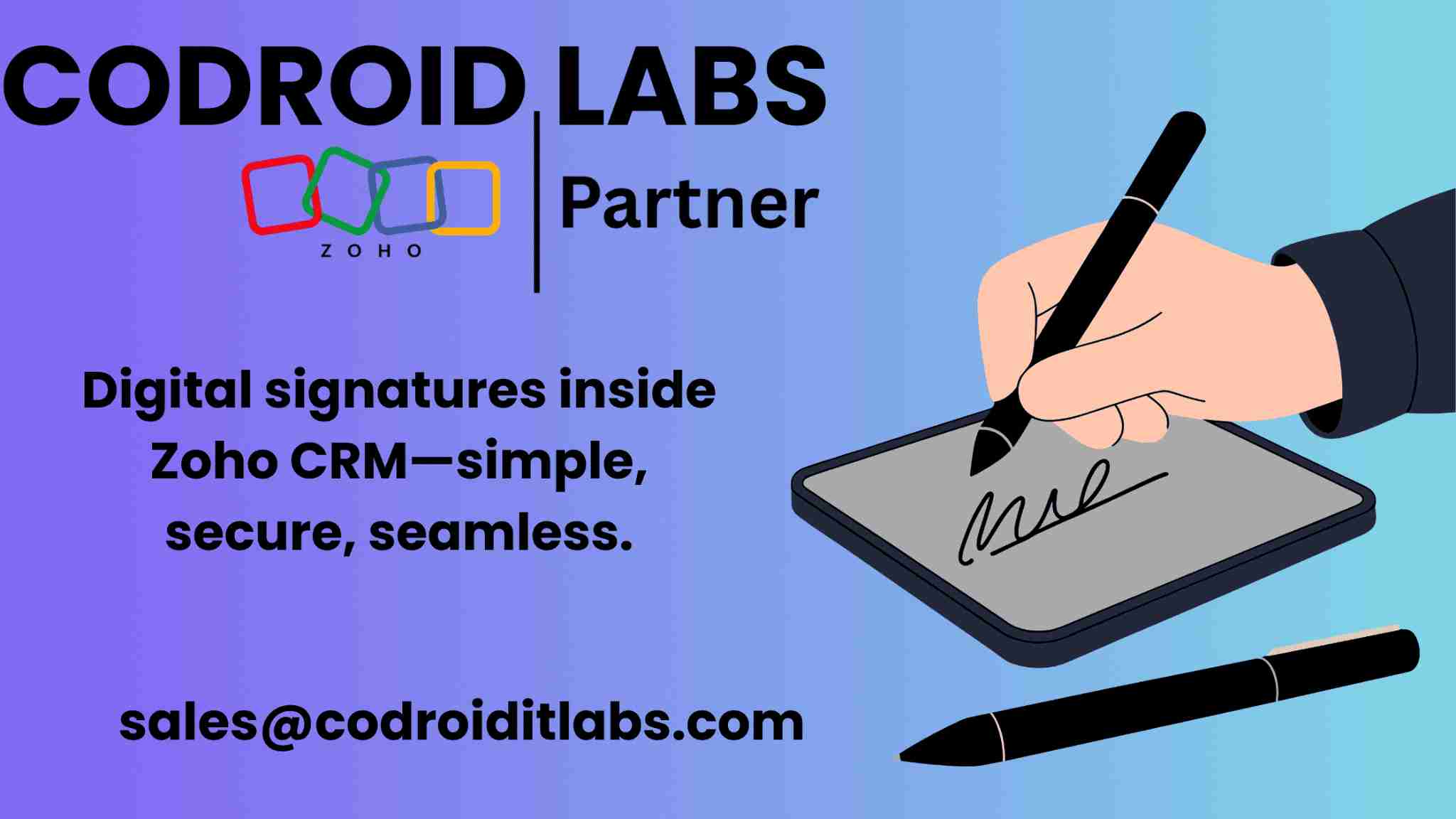 Zoho CRM integration with Zoho Sign