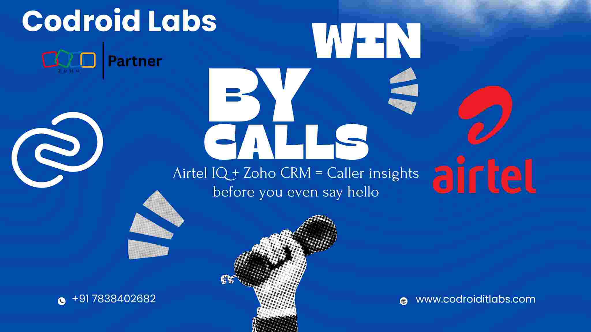 How Airtel IQ + Zoho CRM Transforms Every Call 1 Airtel IQ Zoho CRM Integration How to Transform Every Call By Codroid Labs