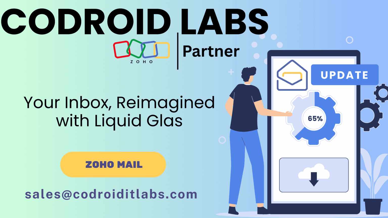Experience the All-New Liquid Glass UI in Zoho Mail for iOS – Sleek, Smooth & Modern in 2026 1 Zoho Mail by codroid labs
