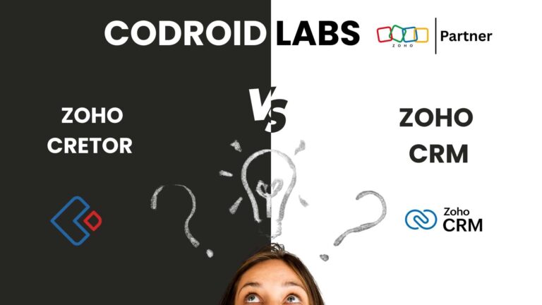 Zoho CRM vs Zoho Creator