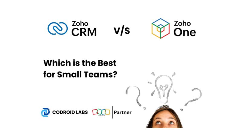 Zoho CRM vs Zoho One