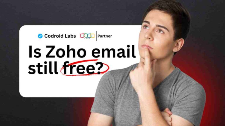 Is Zoho email still free?