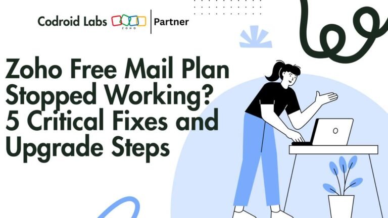 Zoho free mail plan stopped working