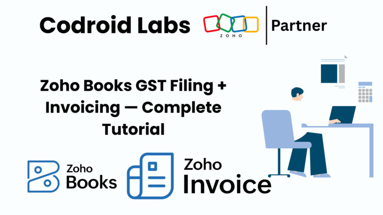Zoho Books GST Filing + Invoicing — Complete