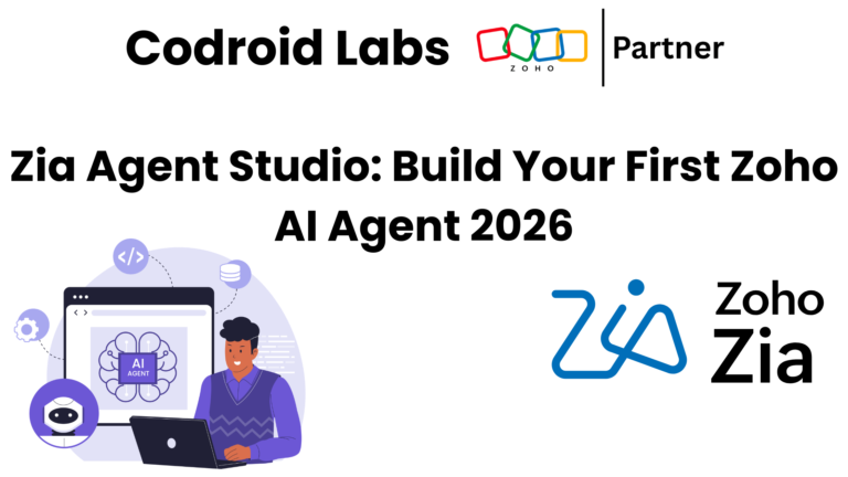Zia Agent Studio: Build Your First Zoho AI Agent 2026
