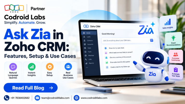 ask zia zoho crm
