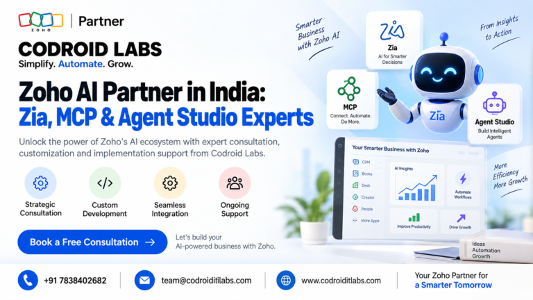 Zoho AI Partner India: 9 Powerful Checks for Zia, MCP & Agent Studio in 2026 5 zoho ai partner india