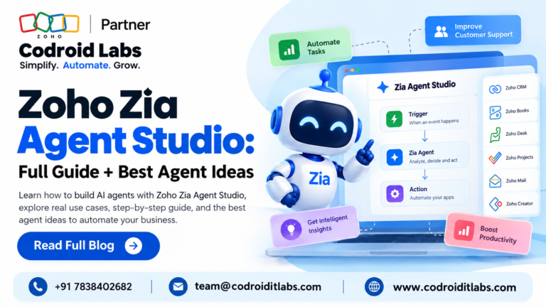 zoho zia agent studio