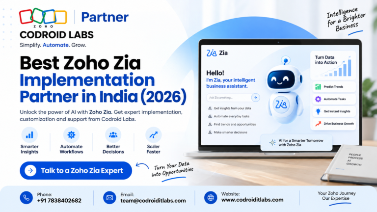 zoho zia implementation partner