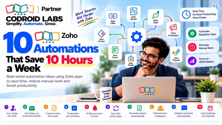 10 Zoho Automations That Save 10 Hours a Week