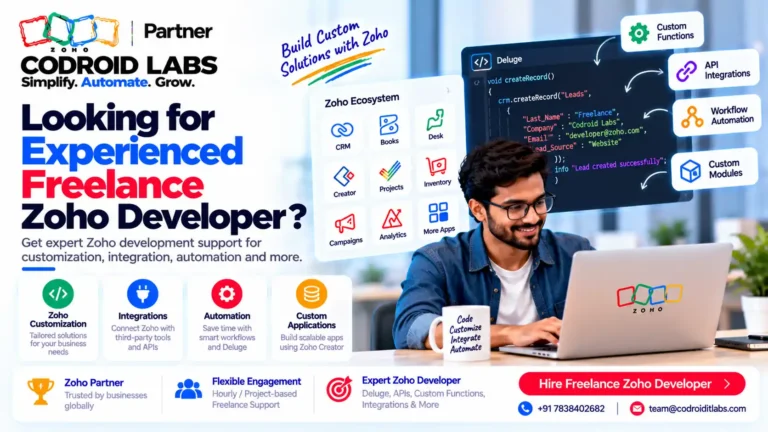 Looking experienced freelancer developer codroid Labs