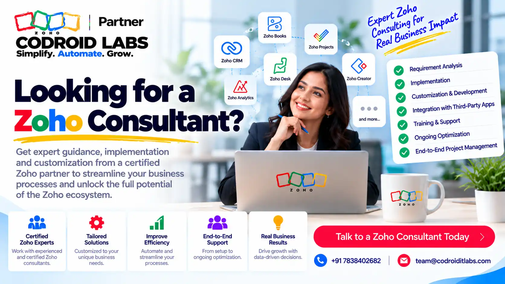 Looking for a Zoho Consultant