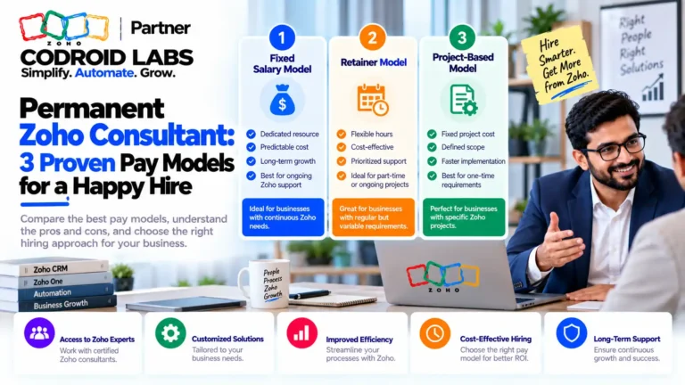 Permanent Zoho consultant Codroid labs
