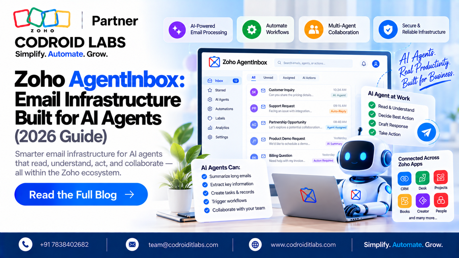 Zoho AgentInbox_ AI Email Infrastructure