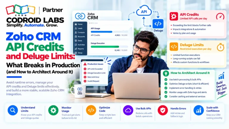 Zoho CRM API Credits and Deluge Limit