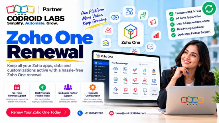 Zoho One Renewal Made Simple