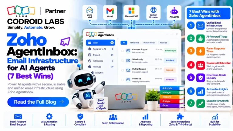 Zoho AgentInbox: Email Infrastructure for AI Agents (7 Best Wins)