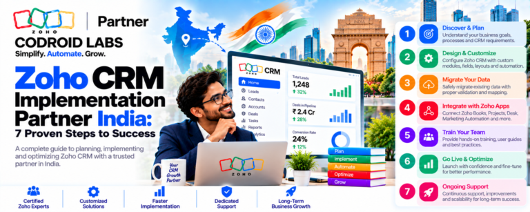 Zoho crm Implimenation partner Codroid labs