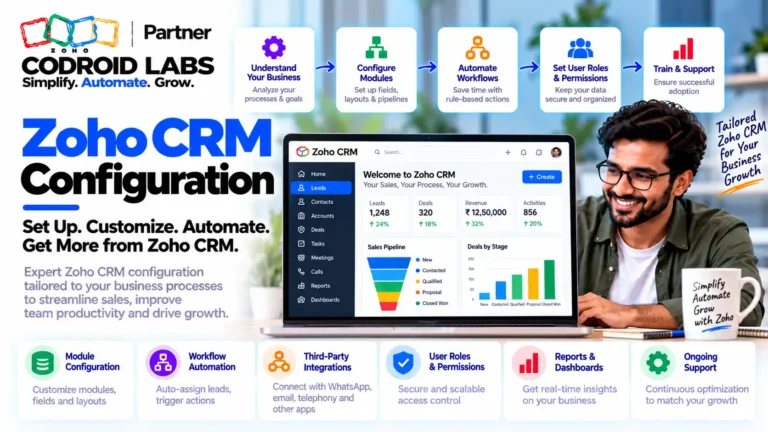 Zoho crm configuration Codroid Labs