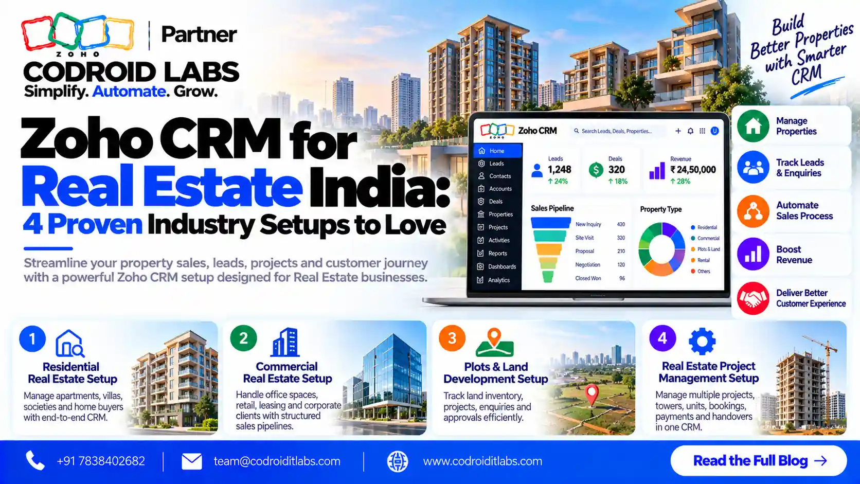 Zoho crm for real estate india codroid labs