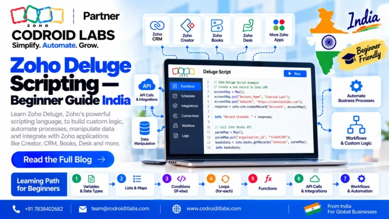 Zoho deluge Script