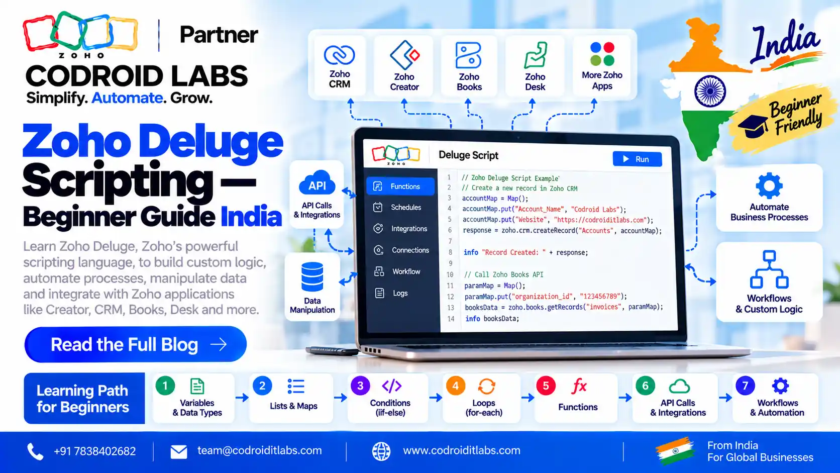 Zoho deluge Script