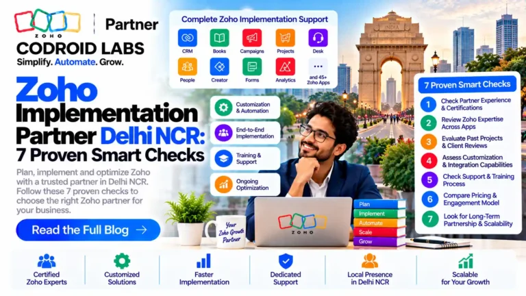 Zoho implimention partner codroid labs