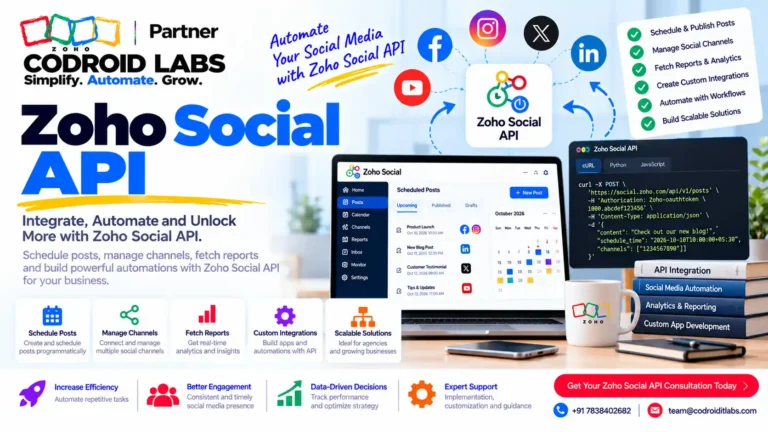 Zoho Social API: 7 Surprising Truths Before You Write Any Code 1 Zoho social Api codroid labs